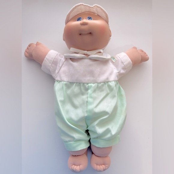 Vintage Coleco Cabbage Patch Preemie Blonde Hair with Blue Eyes - Picture 9 of 15
